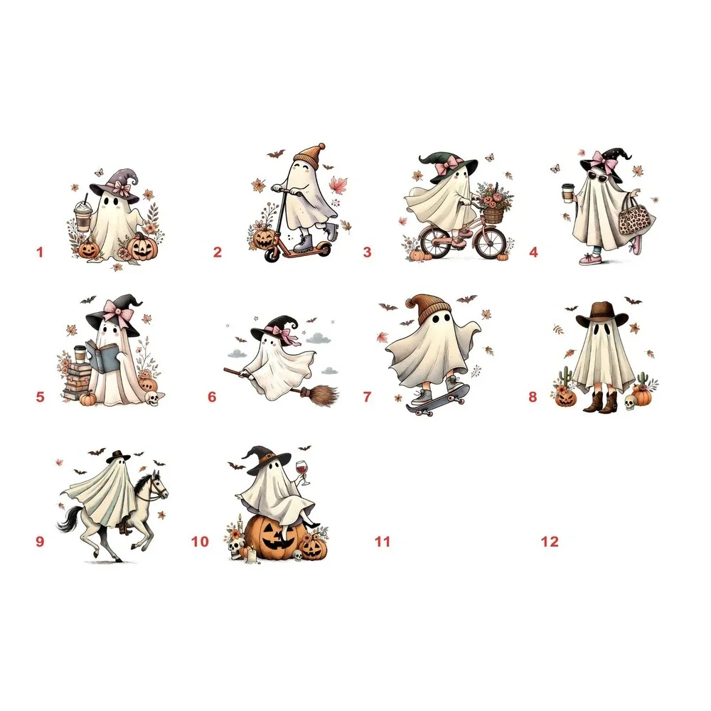 Halloween Ghosts Kitchen towels, Great for Dorms, Kitchen Decor, Set of 3 towels